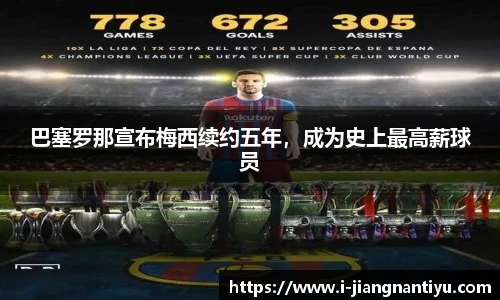 巴塞罗那宣布梅西续约五年，成为史上最高薪球员